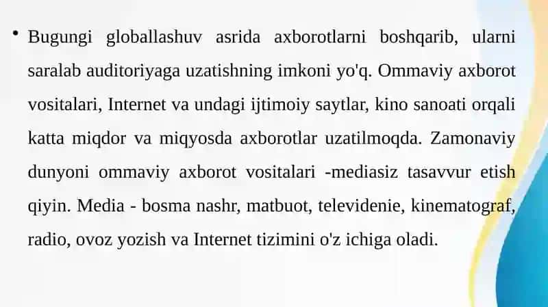 Media  ta'lim nazariyasining  pedagogikadagi  o'rni 3