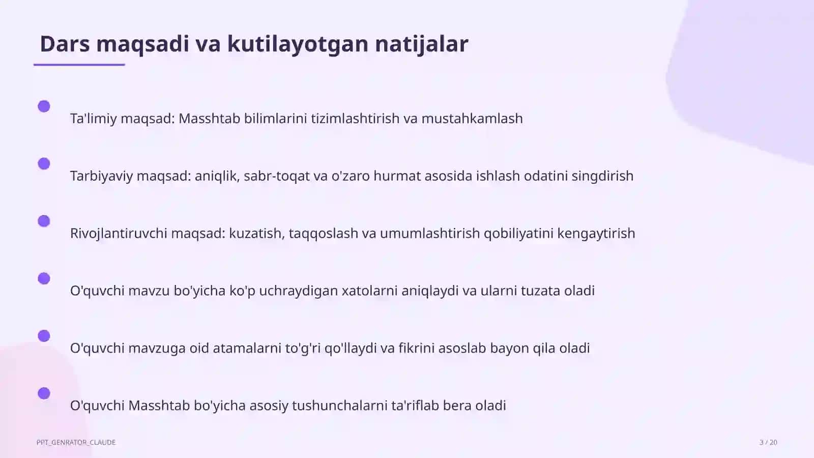 Masshtab (6-sinf) 3