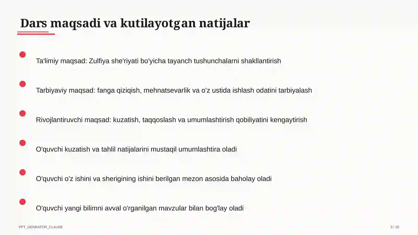 Zulfiya she'riyati (6-sinf) 3