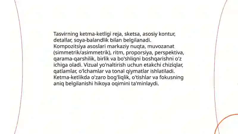 Tasvirning ketma-ketligi grafika tarkibi soya tushurish 3