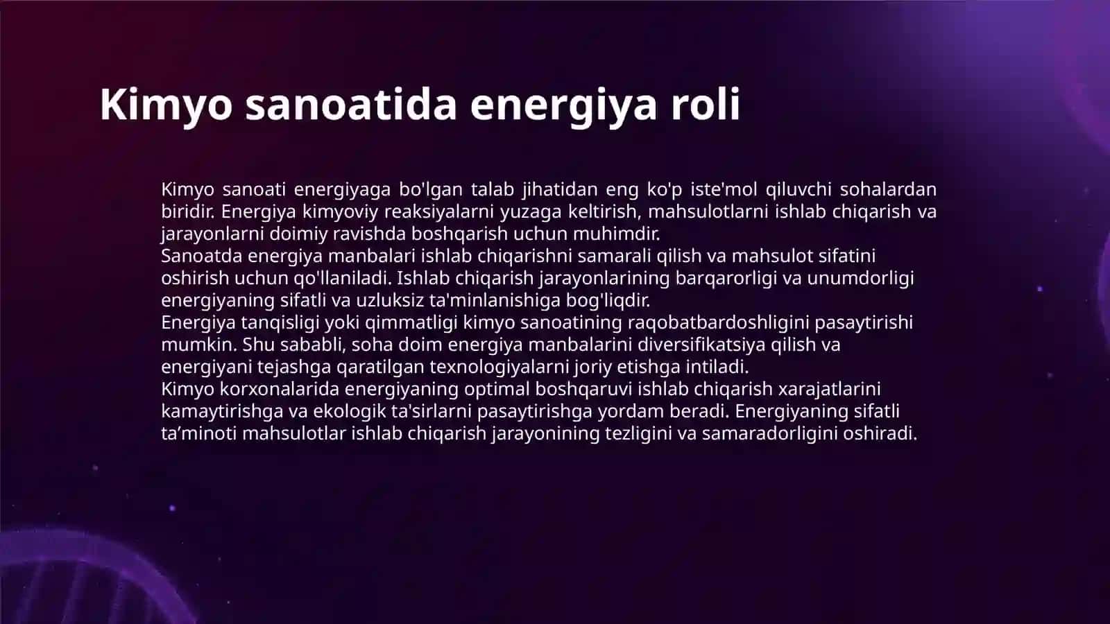 KIMYO SANOATIDA ENERGIYA MANBALARI 3