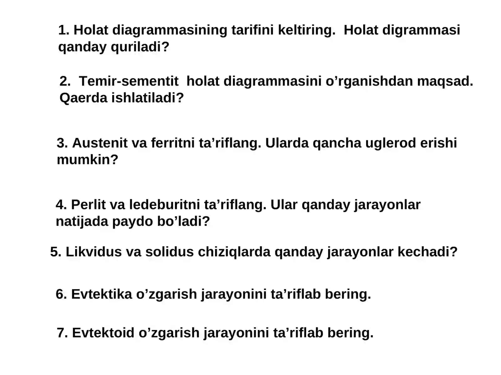 MATERIALSHUNOSLIK VS KONSTRUKSION MATERIALLAR TEXNOLOGIYASI 3