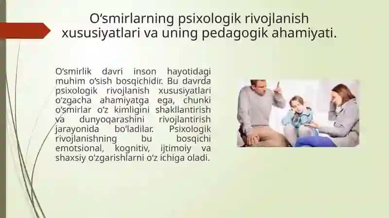 O‘smirlarning psixologik va pedagogik tekshiruvi 3