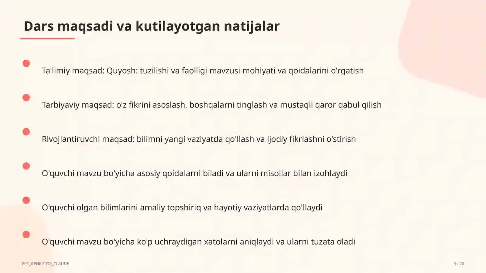 Quyosh: tuzilishi va faolligi (11-sinf) 3