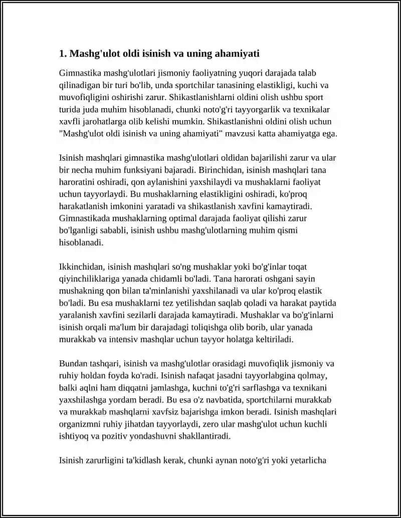 GIMNASTIKA MASHĞULOTLARIDA SHIKASTLANISHNI OLDINI OLISH 3
