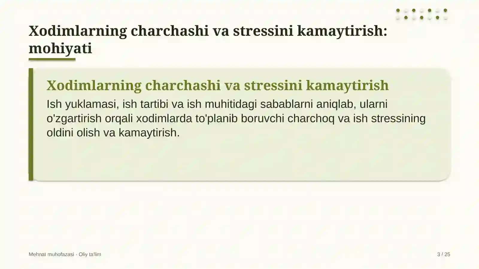 bojsiz savdo do'konlarida xodimlarning charchashi va stressini kamaytirish 3551 3