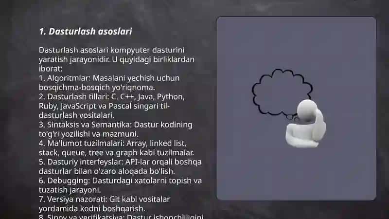 Dasturlash asoslari 3