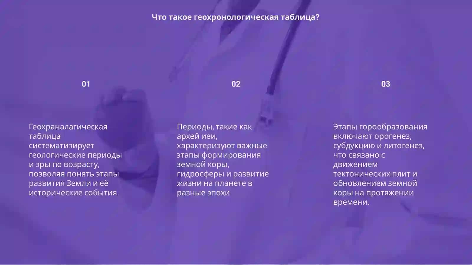 Геохраналагическая таблица 3