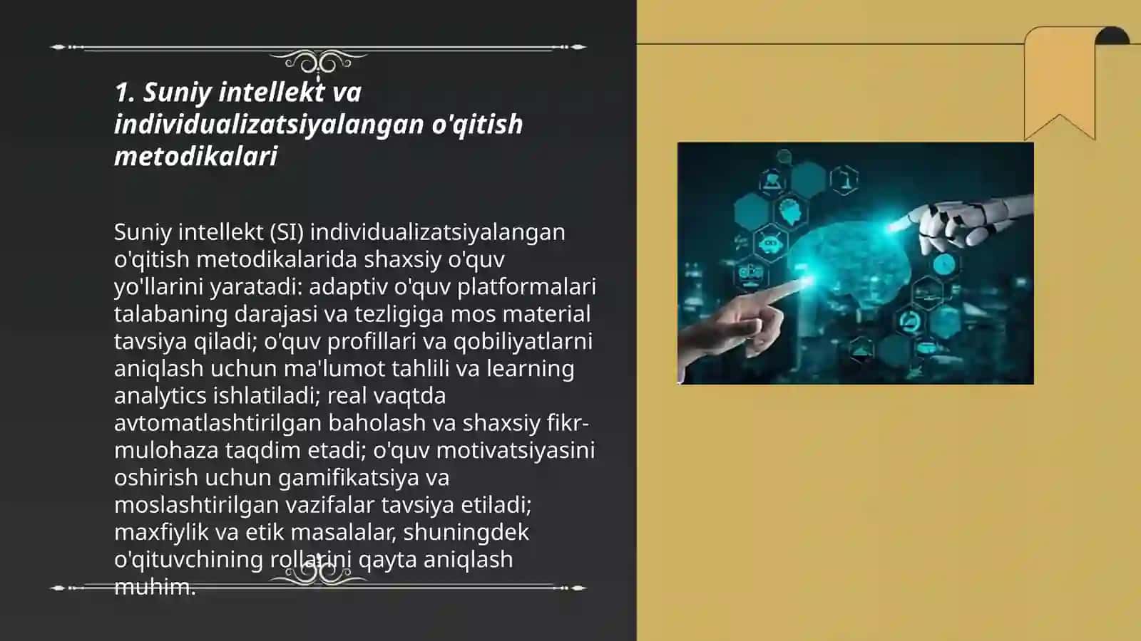 Suniy intellekt va individualizatsiyalangan o'qitish metodikalari 3