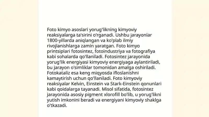 Toʻr pardadagi foto kimyoviy jarayon. Rang sizish nazariyasi 3