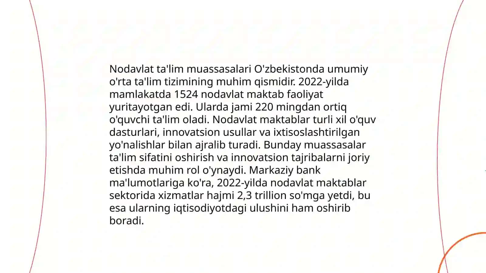 Nodavlat Ta'lim Muassasalari Umumiy O'rta Ta'lim Tizimi 3
