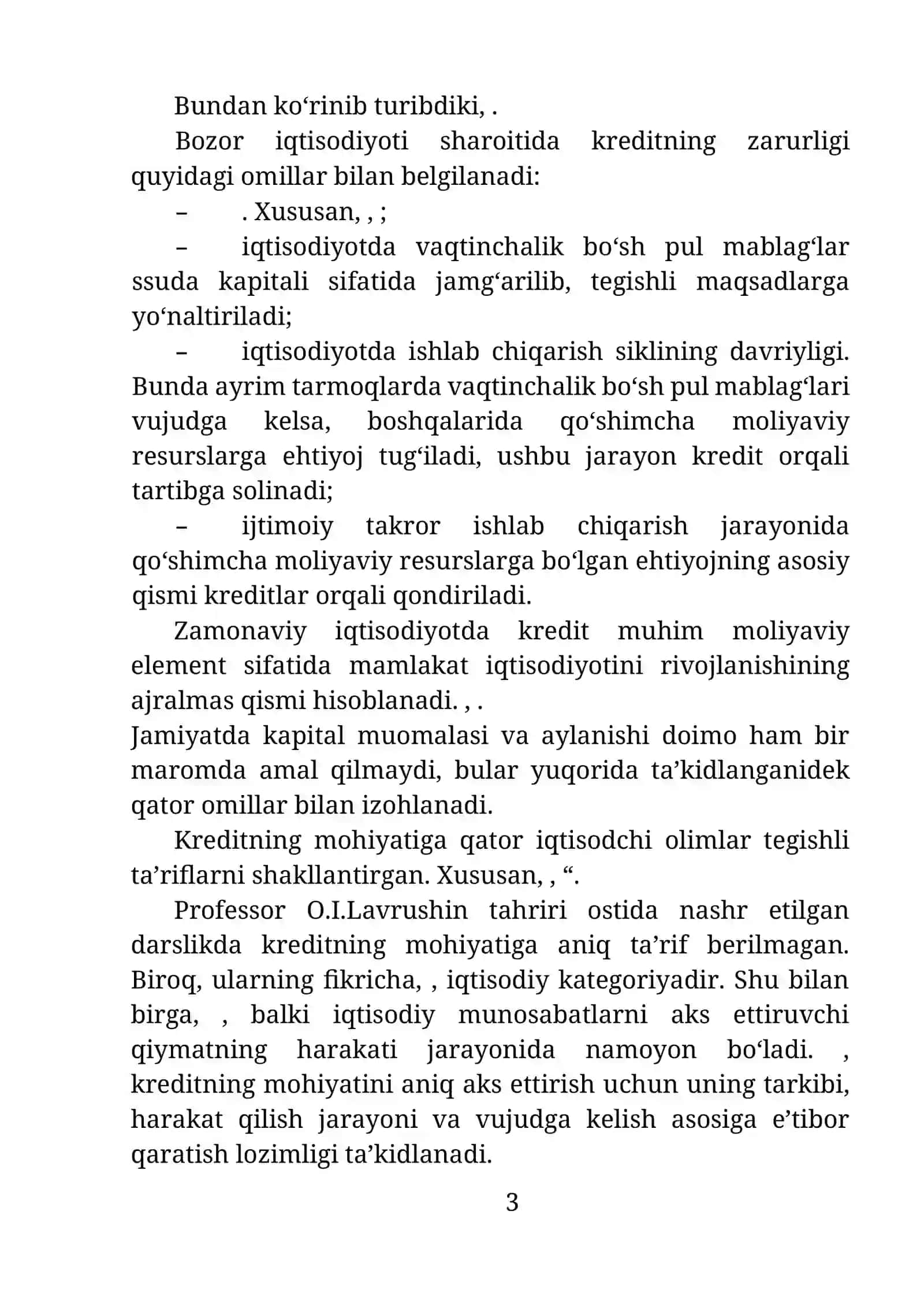 IX BOB. KREDITNING ZARURLIGI,, SHAKLLARI VA TURLARI 3