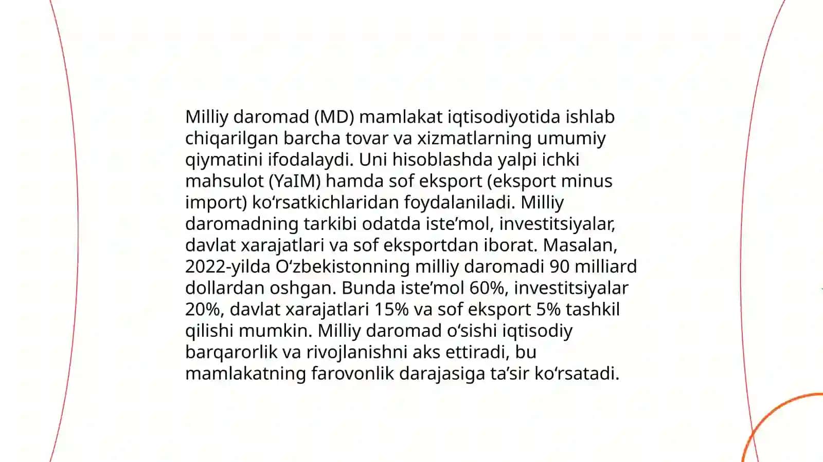 Milliy iqtisodiyot va uning makroiqtisodiy oʻlchamlari 3