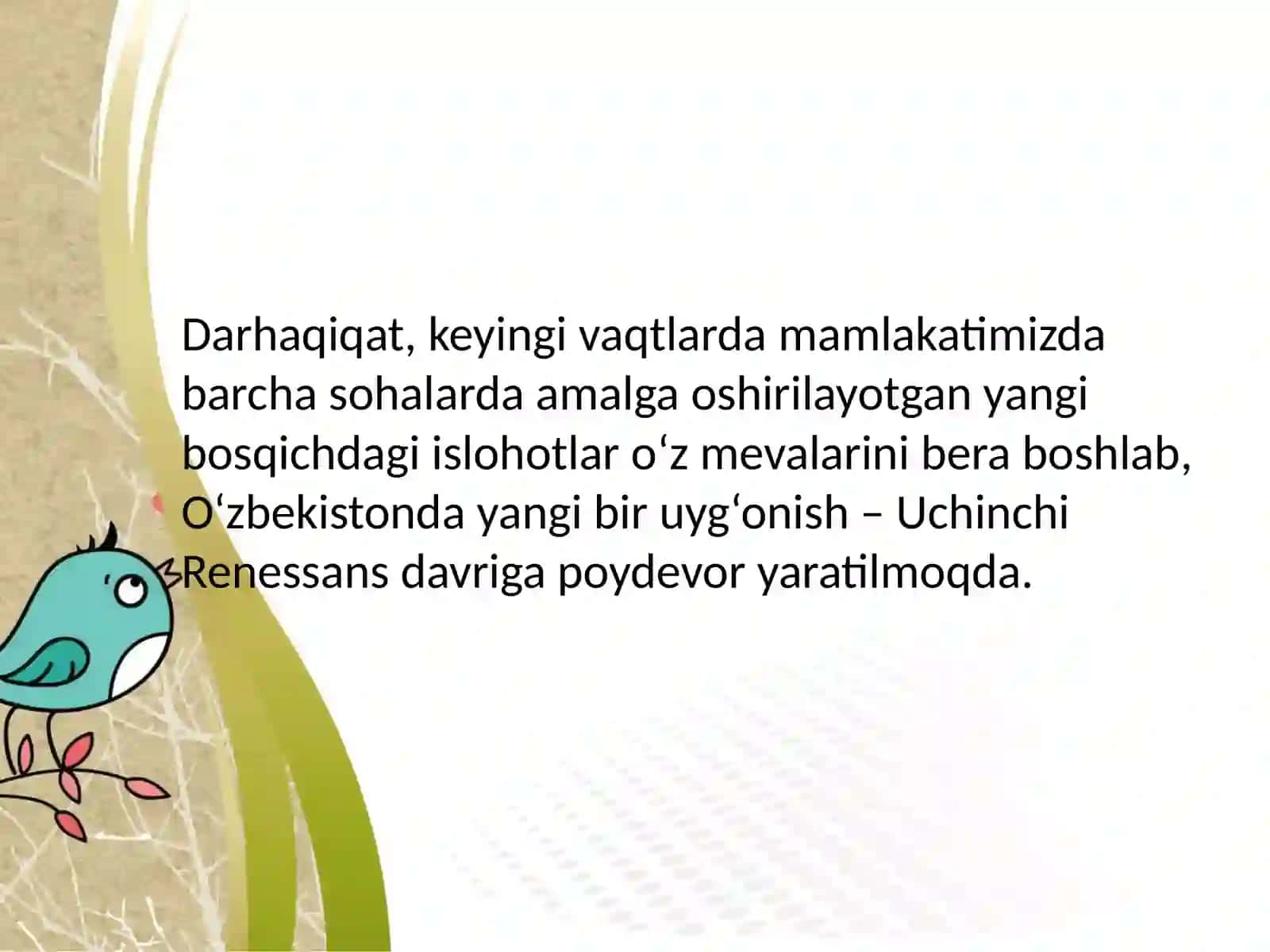 O'zbekistonda amalga oshirilayotgan islohatlar 3