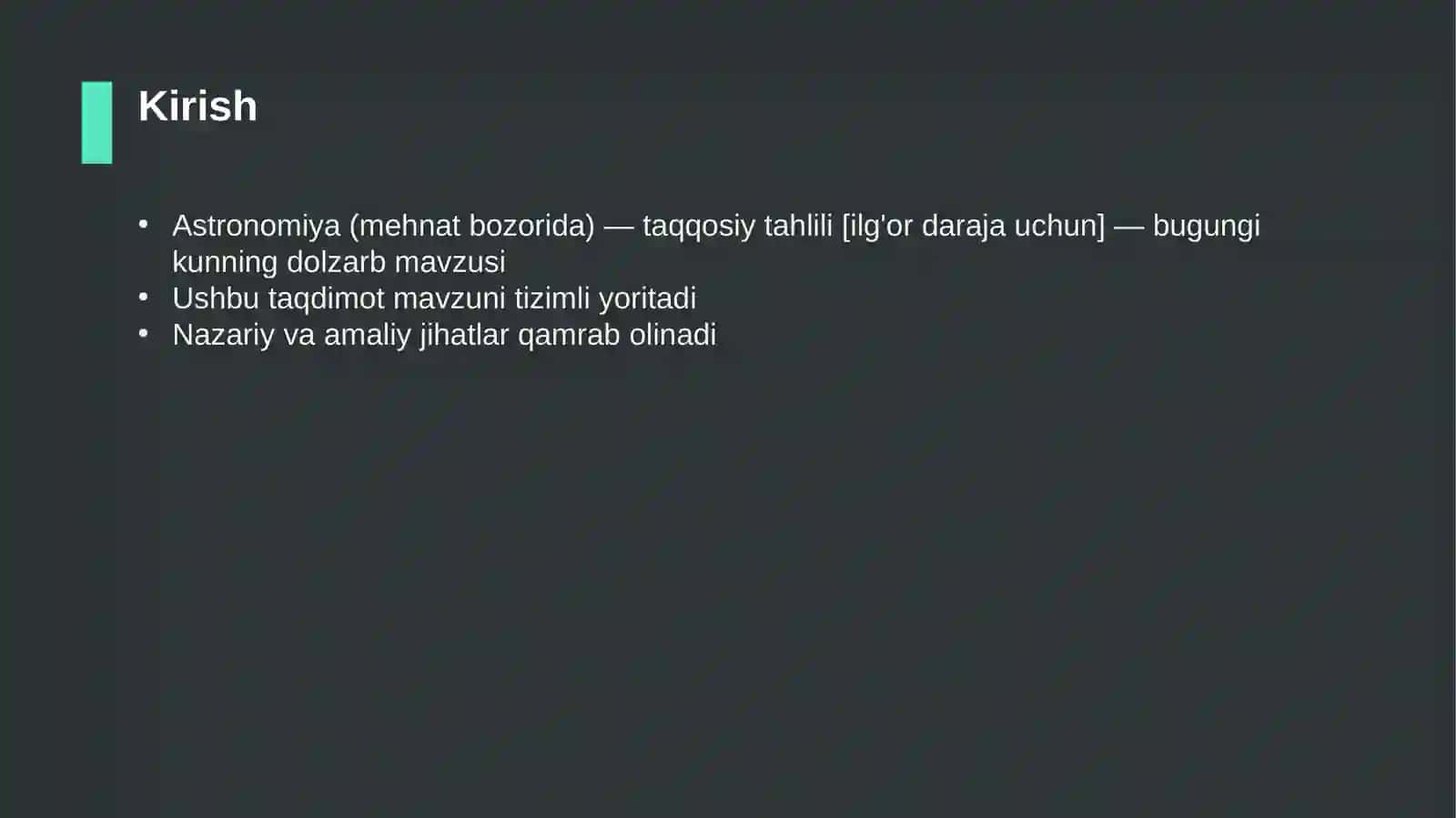 Astronomiya (mehnat bozorida) — taqqosiy tahlili [ilg'or daraja uchun] 3