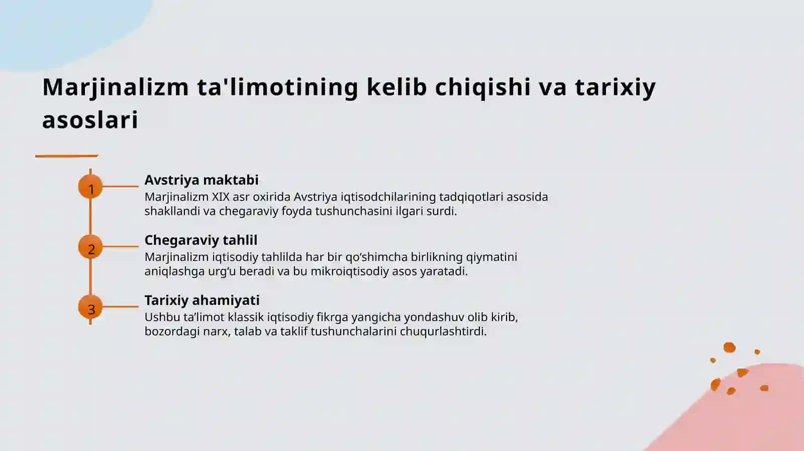 Marjinalizm ta'limoti va neoklassik iqtisodiy maktablar 3