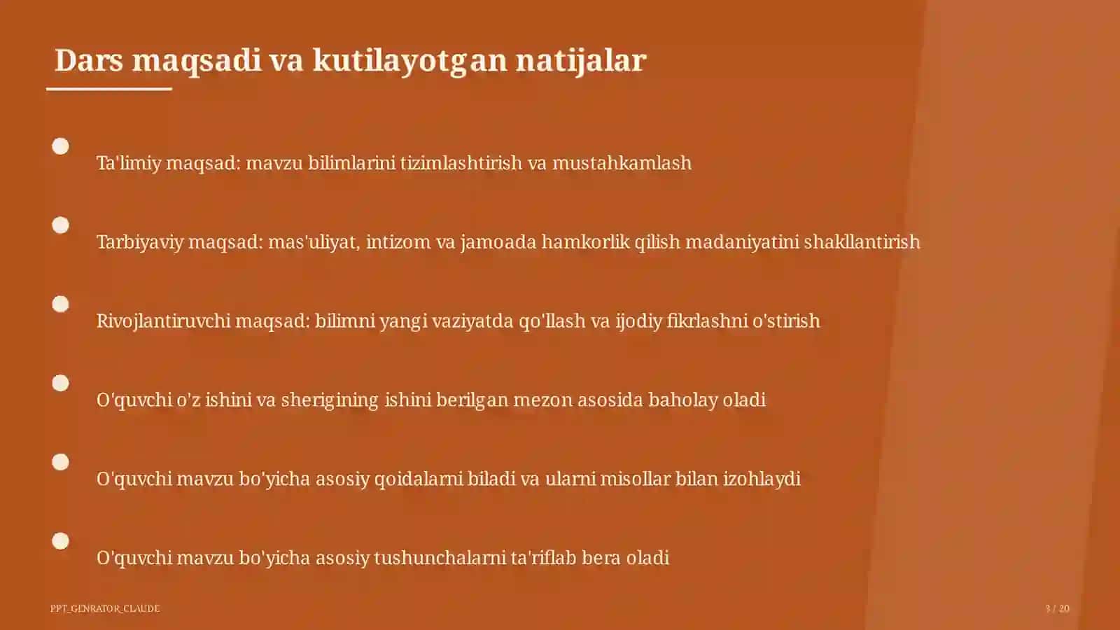 XX asrda O'zbekiston madaniyati va fani (10-sinf) 3