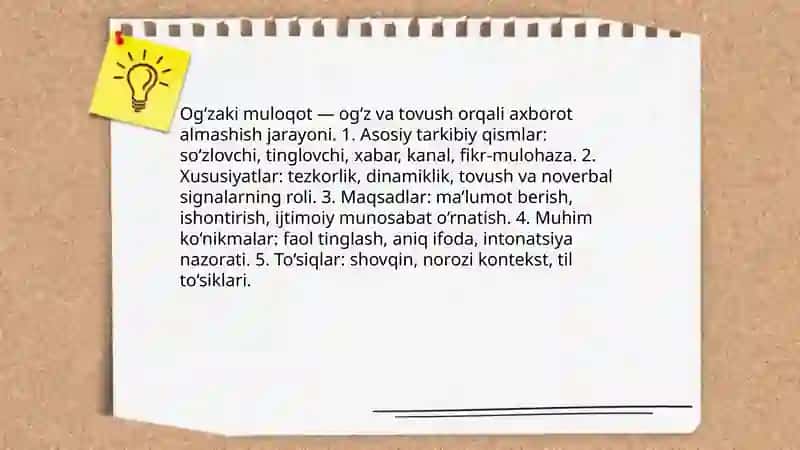 Og‘zaki muloqot 3