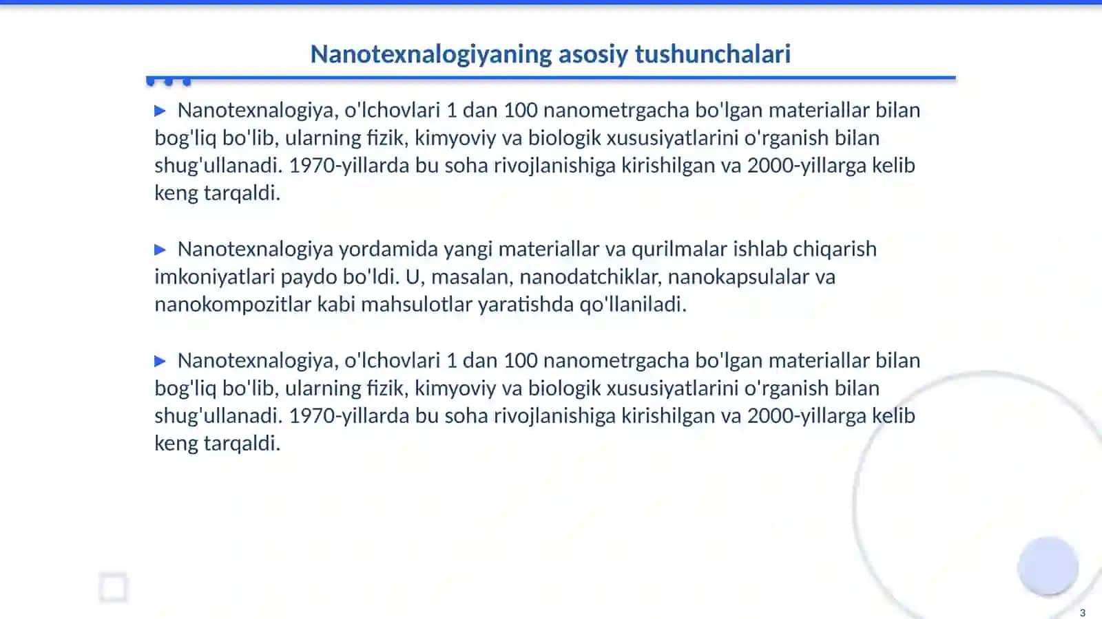 Nanotexnalogiya va u asosida polimerlar sintez qilish usullari 3