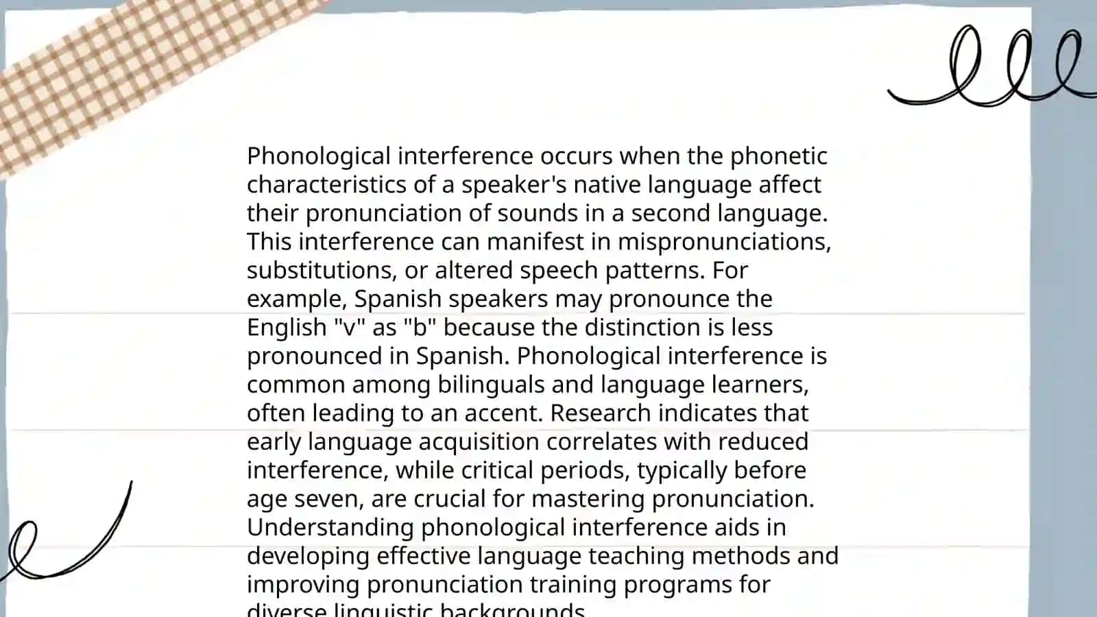 Types of grammatical interference 3