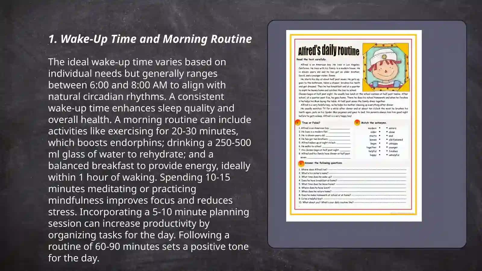 Daily routine 3