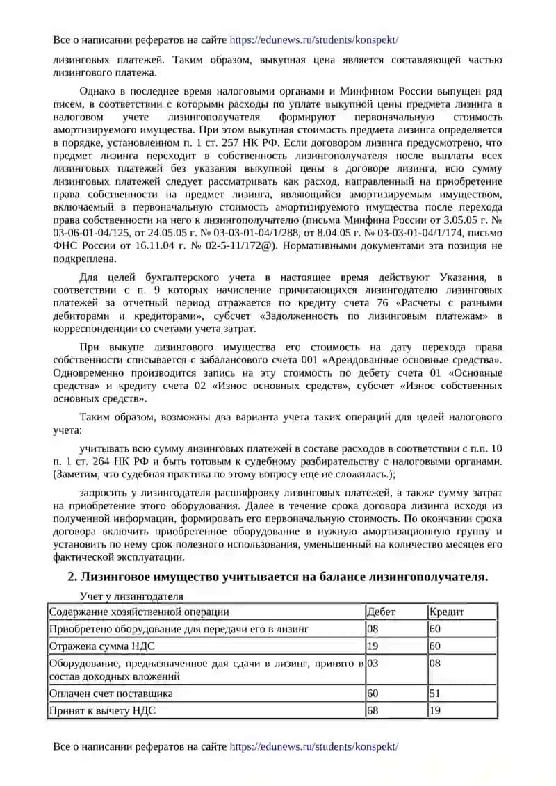 Учет лизинговых операций 3