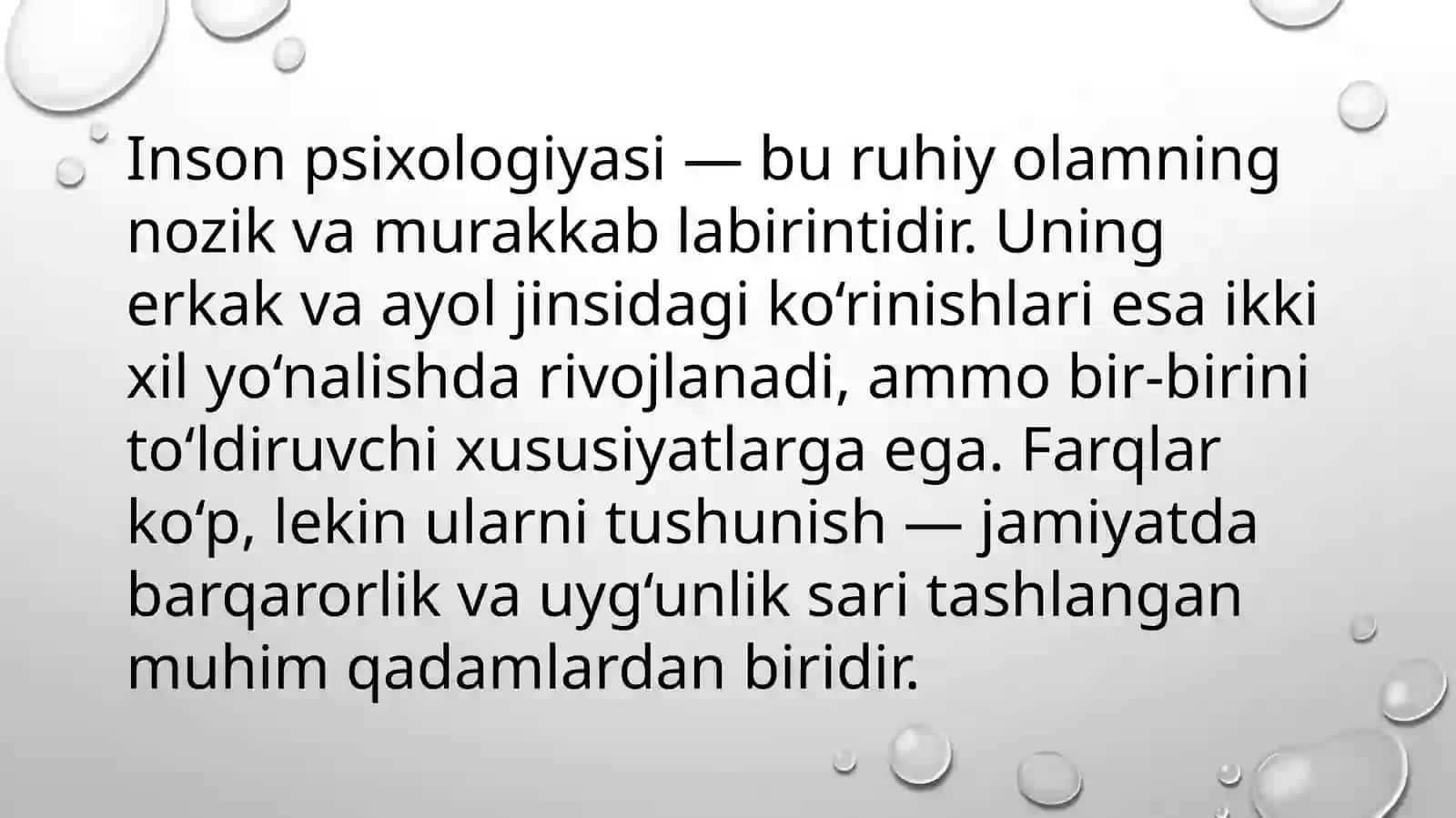 Ayollar va erkaklar psixologiyasidagi  farqlar 3