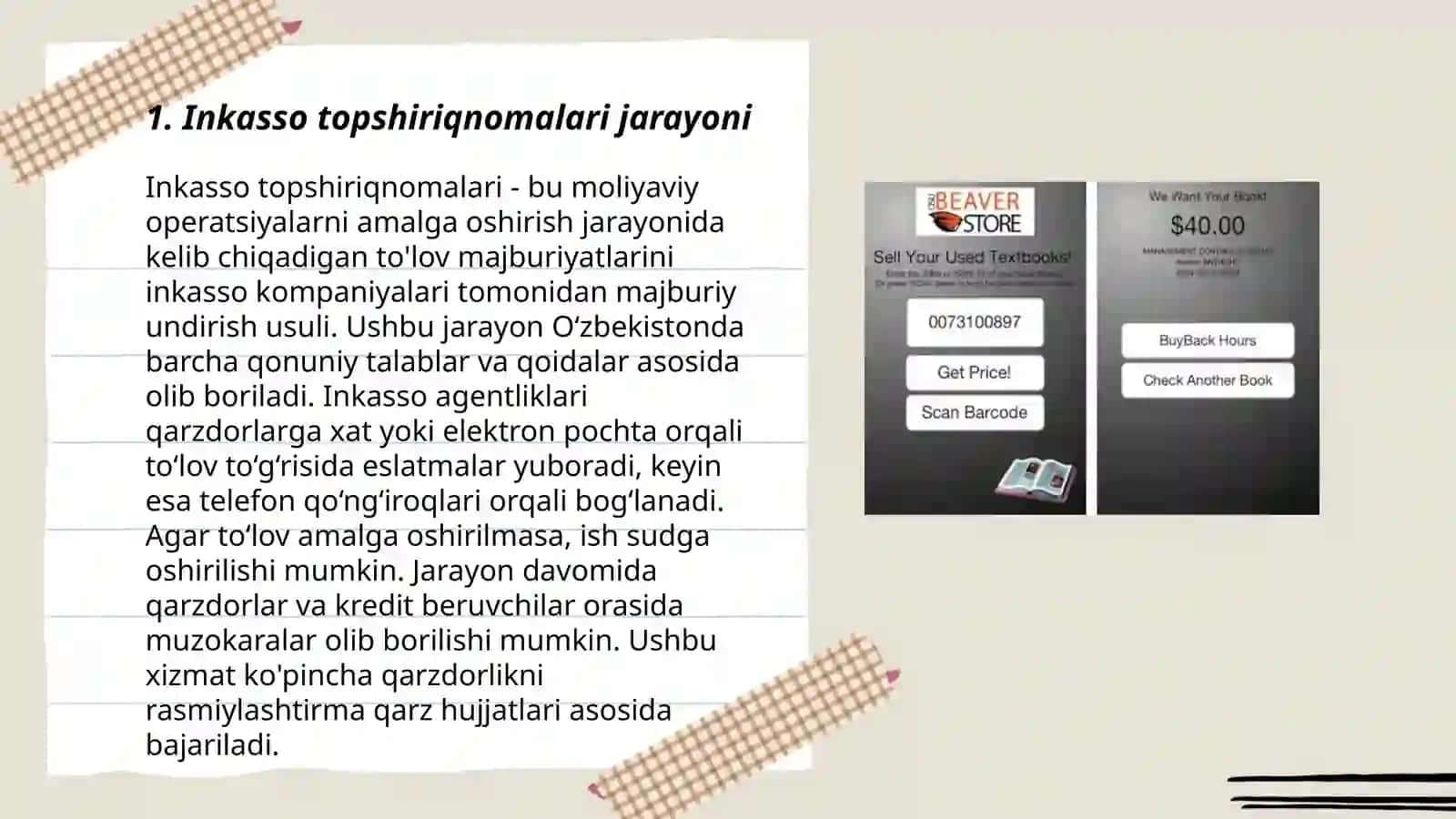 Inkasso topshiriqnomalari bilan hisob kitoblar hisobi 3