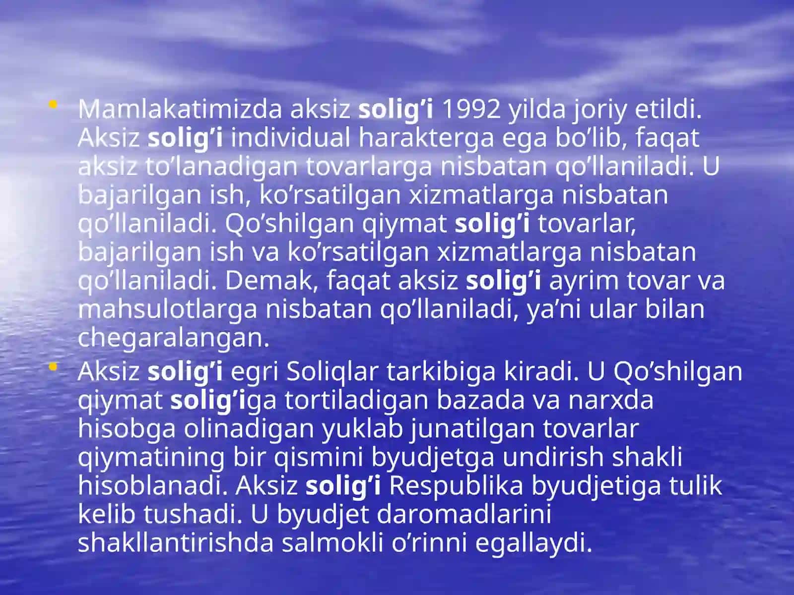 Aksiz solig’i 3