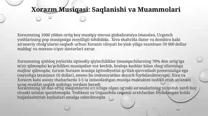 Xorazm maqomlari aytim yõli 3