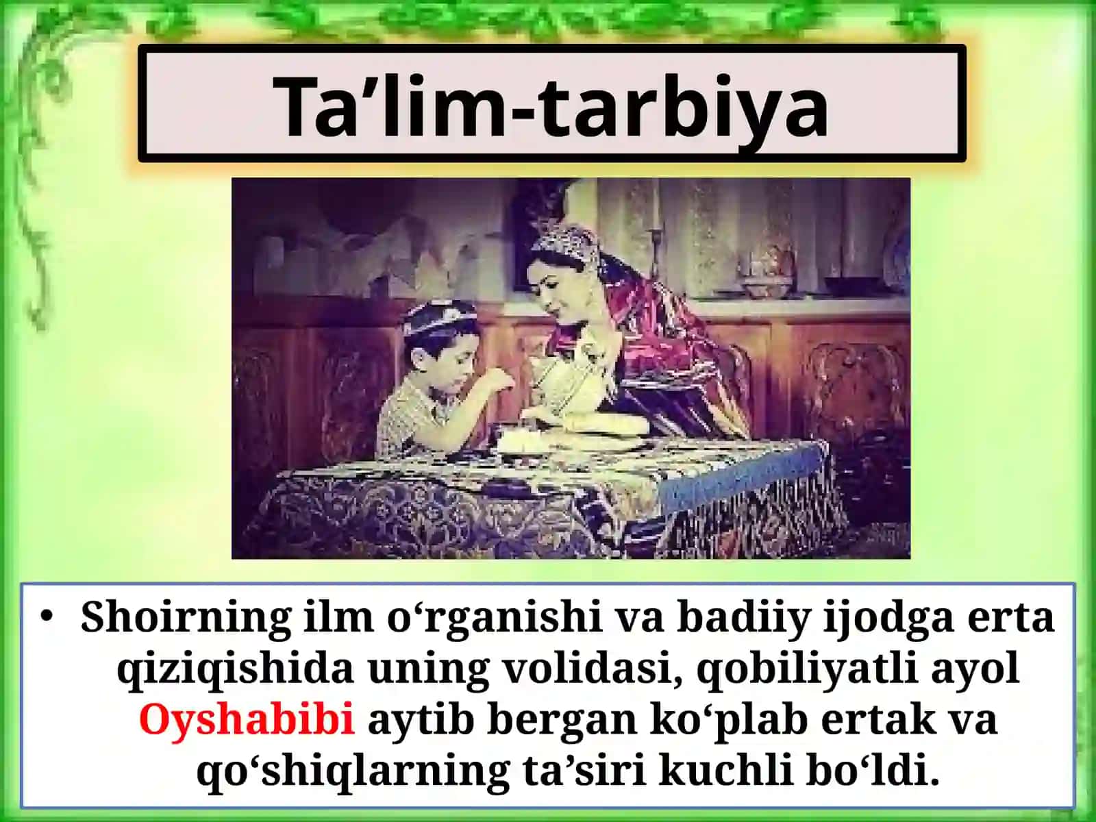 6-sinf Adabiyot fanidan Muqimiy Tanobchilar hikoyasi dars taqdimot 3