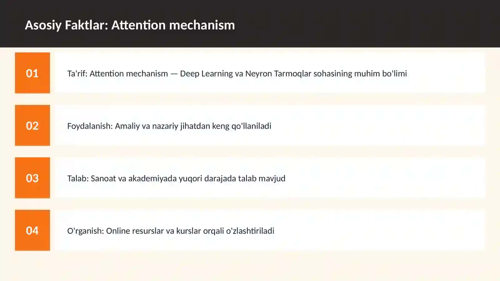Attention mechanism 3