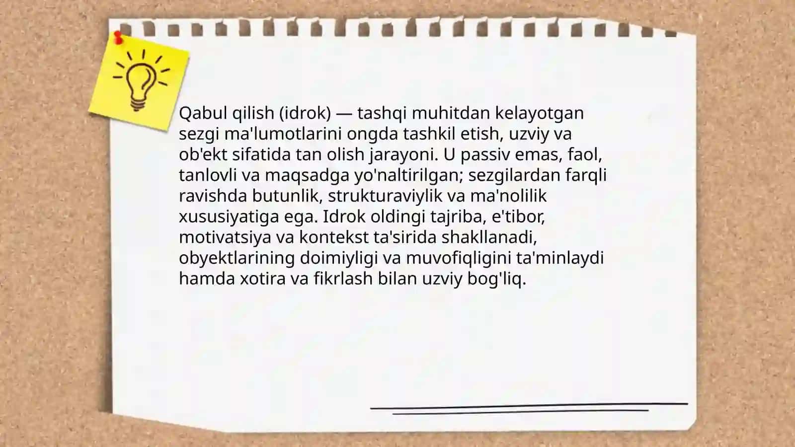 Qabul qilish (idrok) 3