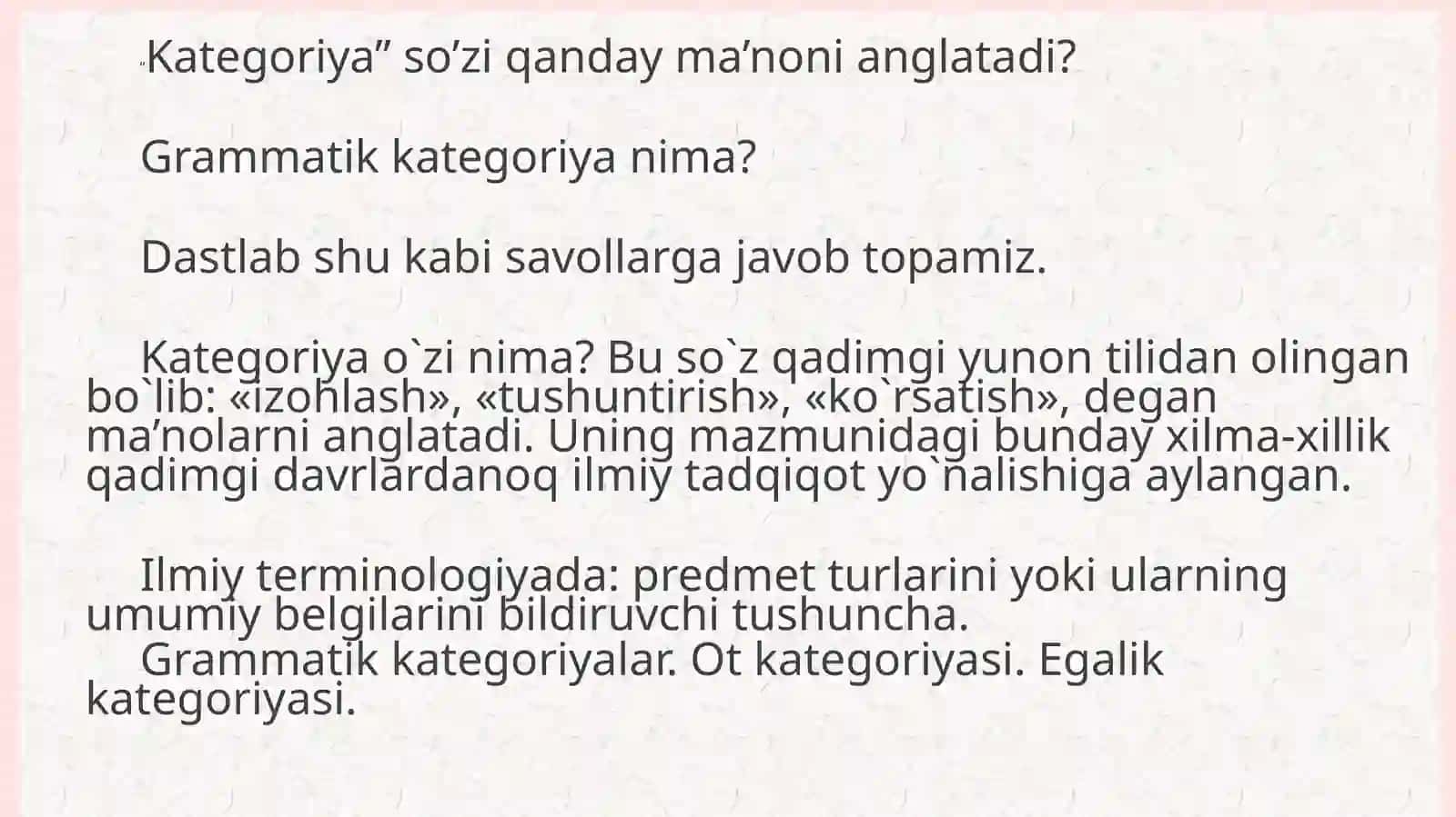 OTLARNING GRAMMATIKKATEGORIYALARI 3