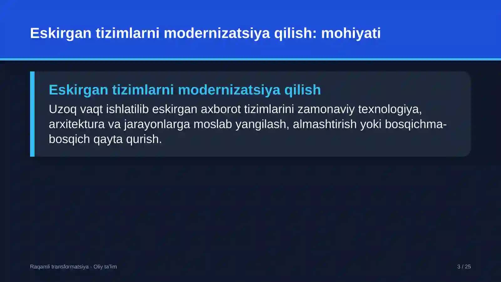 Kitob do'konlarida eskirgan axborot tizimlarini modernizatsiya qilish 3