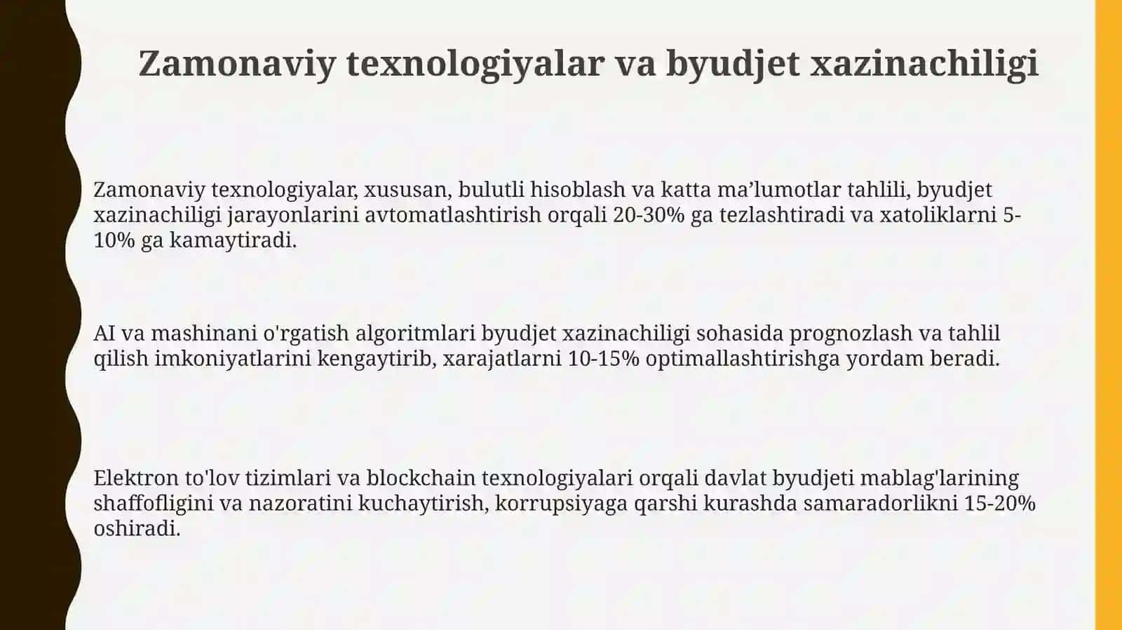 Davlat byudjeti xazina ijrosining mohiyati va ahamiyati 3