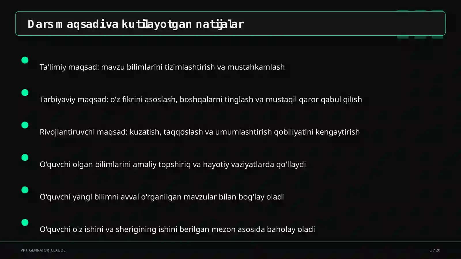 Chizma shriftlari va chiziq turlari (8-sinf) 3