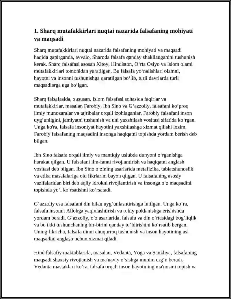 FALSAFANING MOHIYATIGA OID SHARQ VA G'ARB MUTAFAKKIRLARI 3