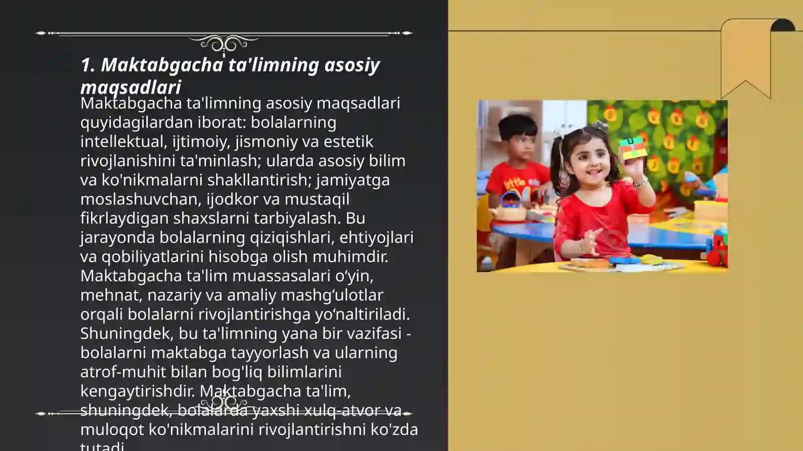 Maktabgacha yoshdagi bolalarga talim berishning oʻziga xosligi 3