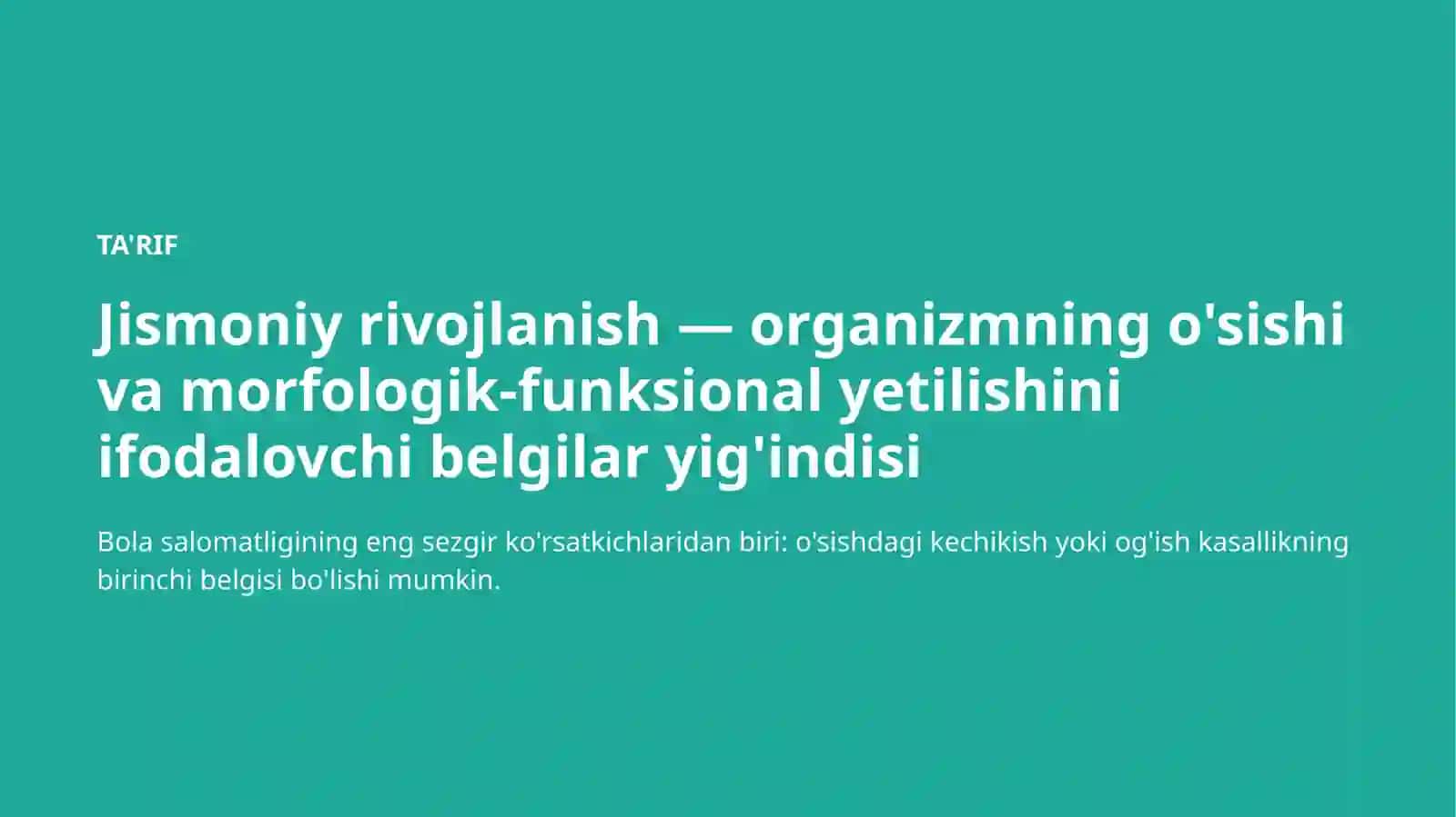 Bolalarda jismoniy rivojlanish monitoringi 3