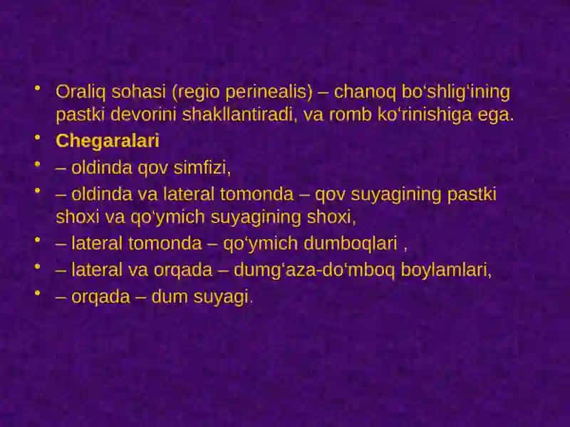 Оралиқ топографик анатомияси 3