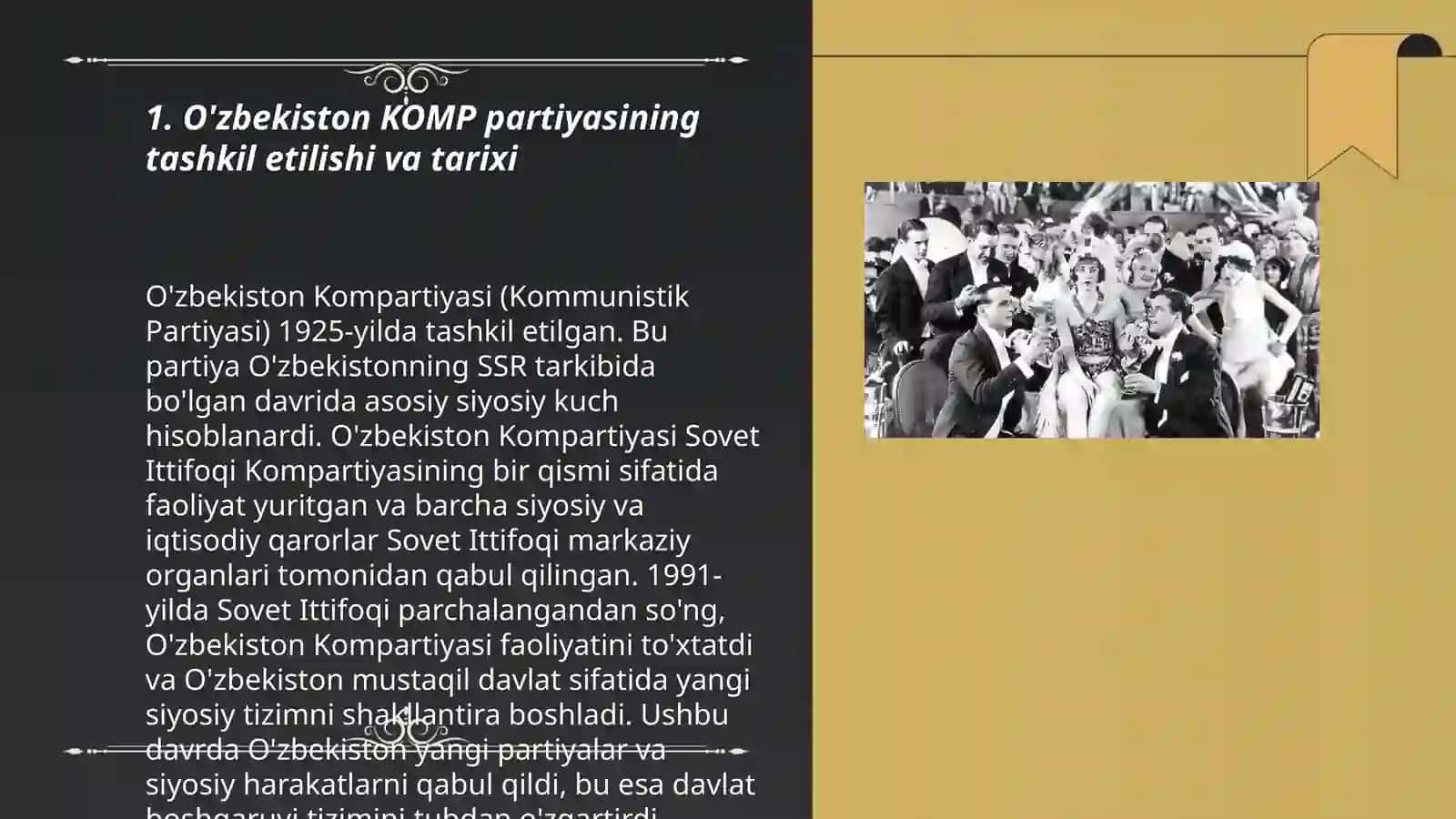 O'zbekiston KOMP partiyani shakli muammo va yichimi 3