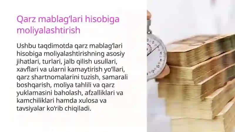 HAQNAZAROV BAKHTIYORNING KORPORATIV MOLIYAFANIDAN TAQDIMOTI 3