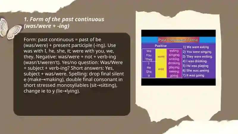 Past countinous tense 3