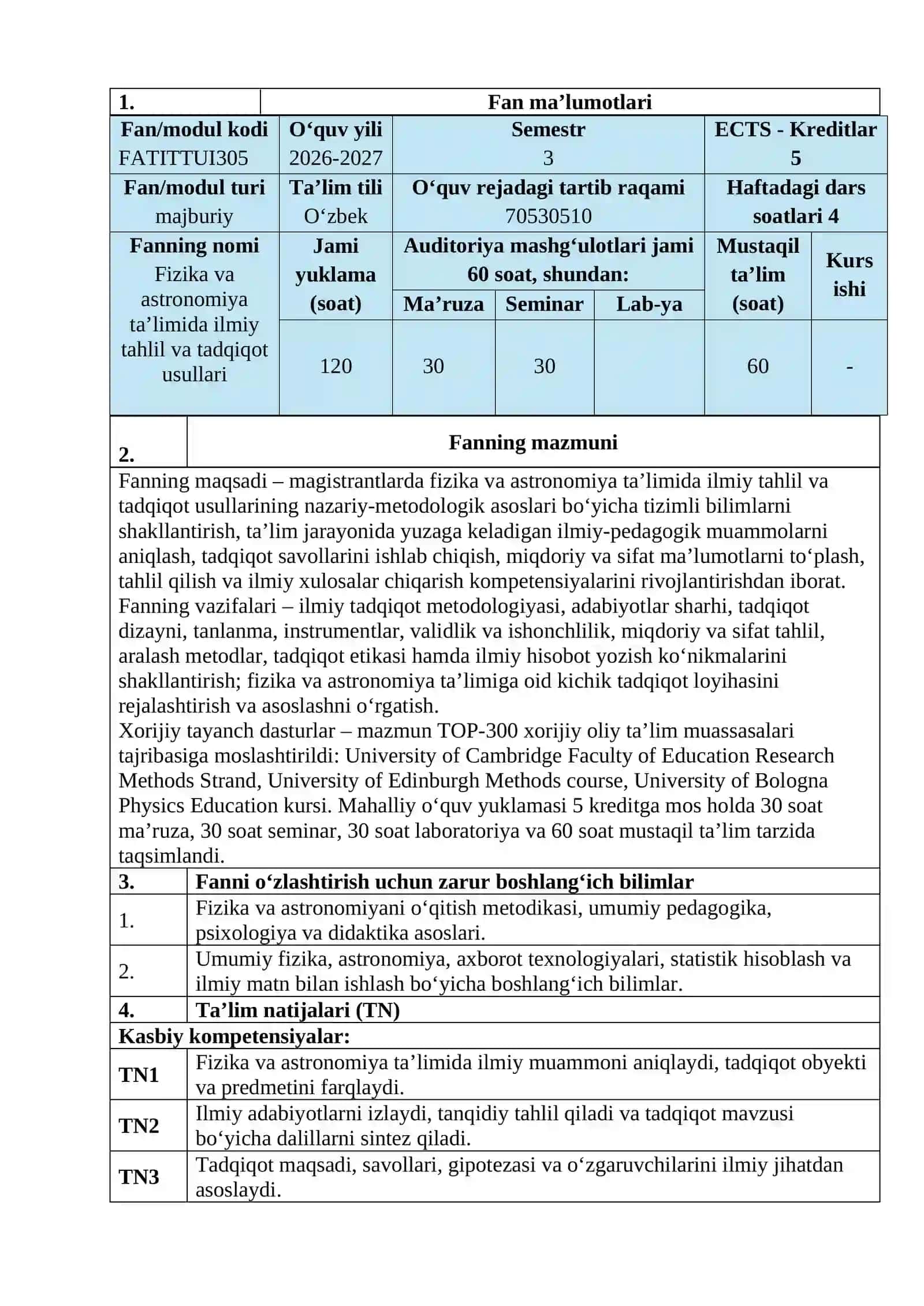 FIZIKA VA ASTRONOMIYA TA’LIMIDA ILMIY TAHLIL VA TADQIQOT USULLARI 3