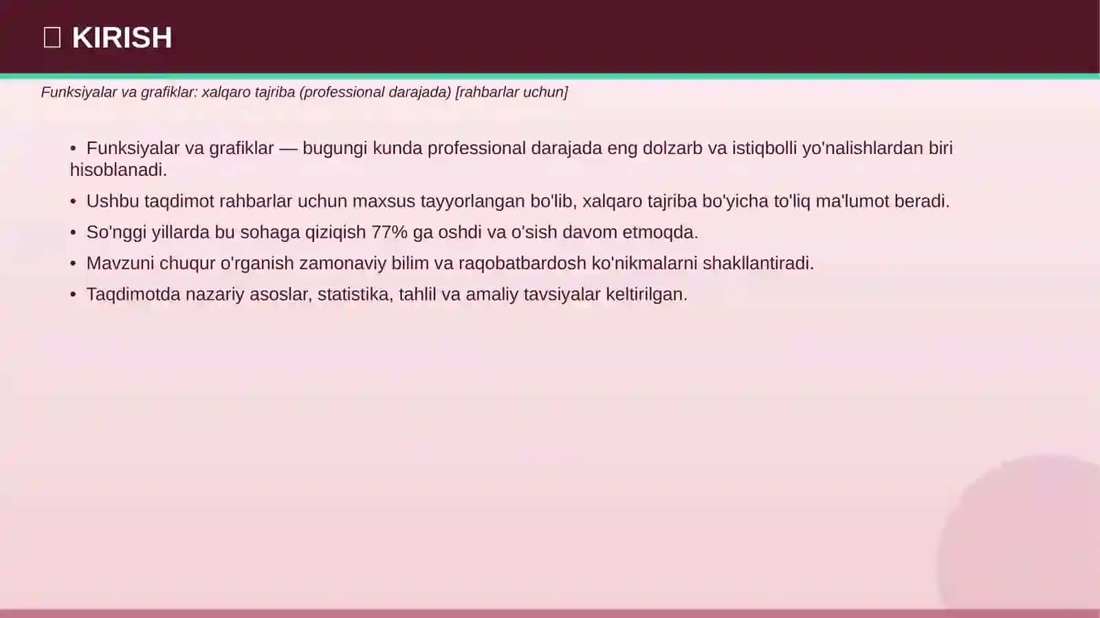 PROFESSIONAL TAQDIMOT • 2026 3