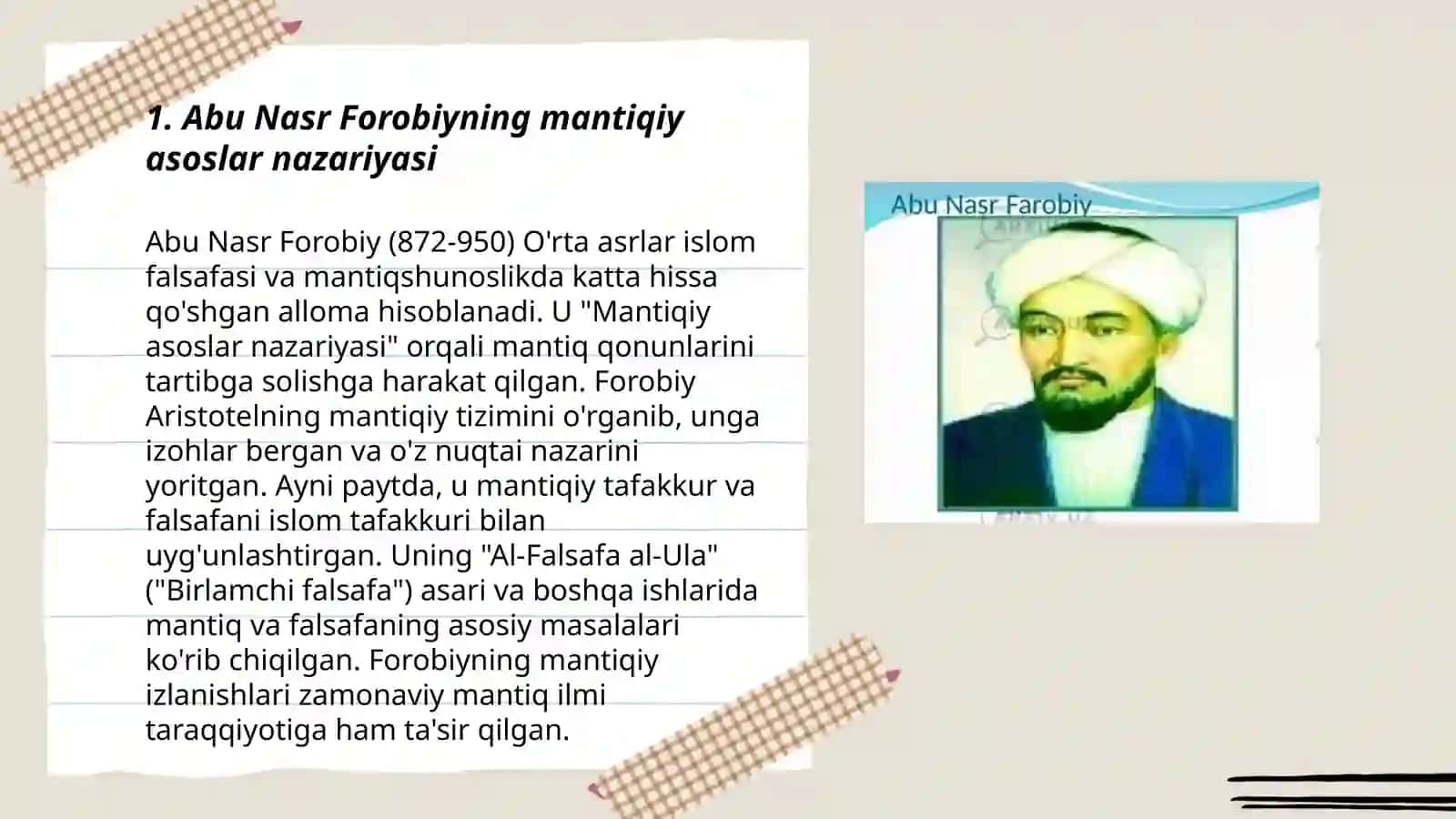 Abu Nasr Forobiyning mantiqiy asosga ega bo'lgan to'g'ri va yorqin nutq tuzish haqidagi qarashlari 3