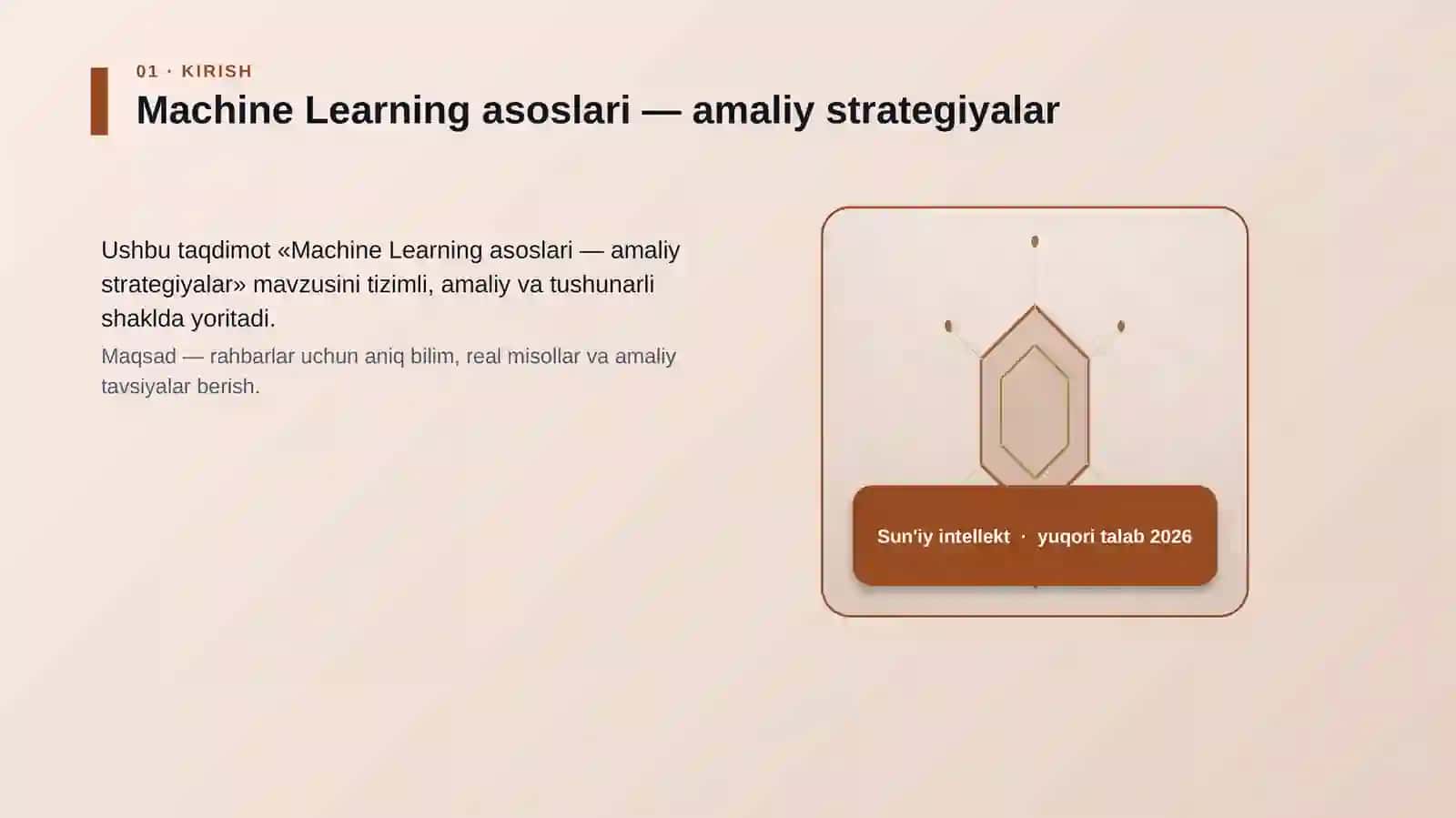 Machine Learning asoslari — amaliy strategiyalar 3