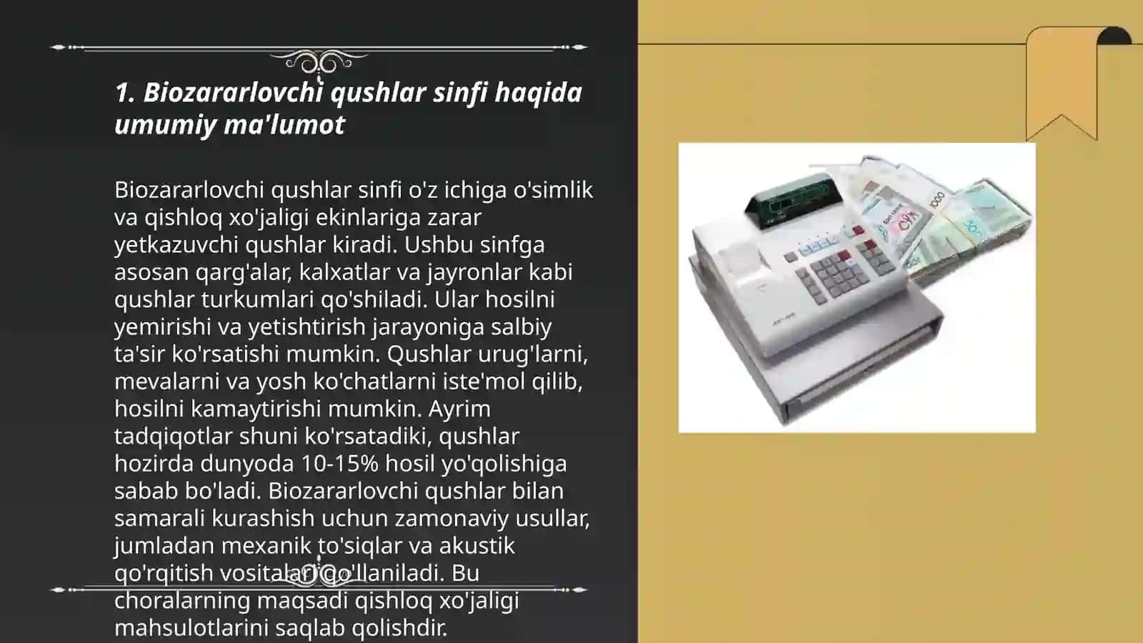 Biozararlovchi qushlar sinfining umumiy tasnifi 3