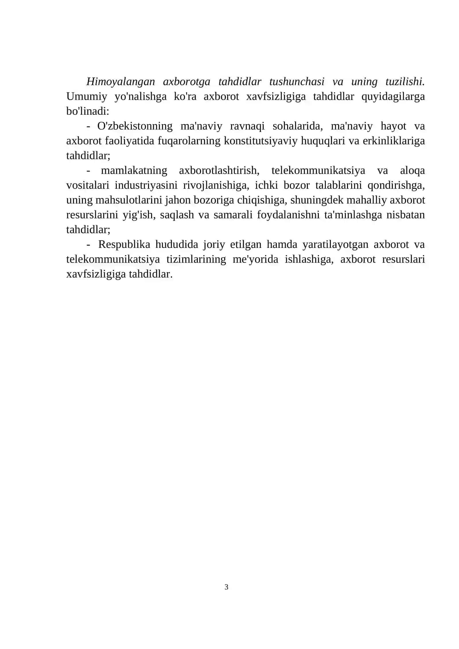 Axborot xavfsizligiga tahdid va uning turlari 3